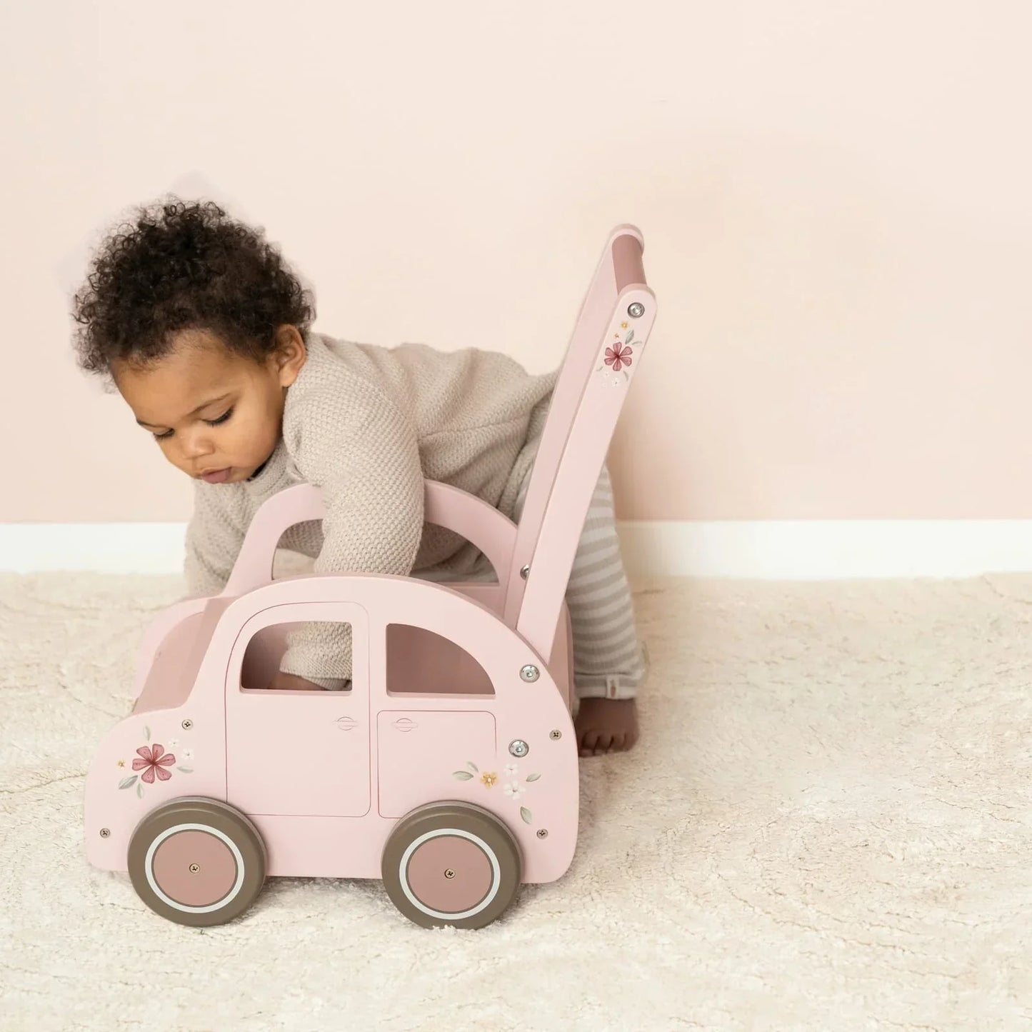 Little Dutch Walker Wagon - Pink